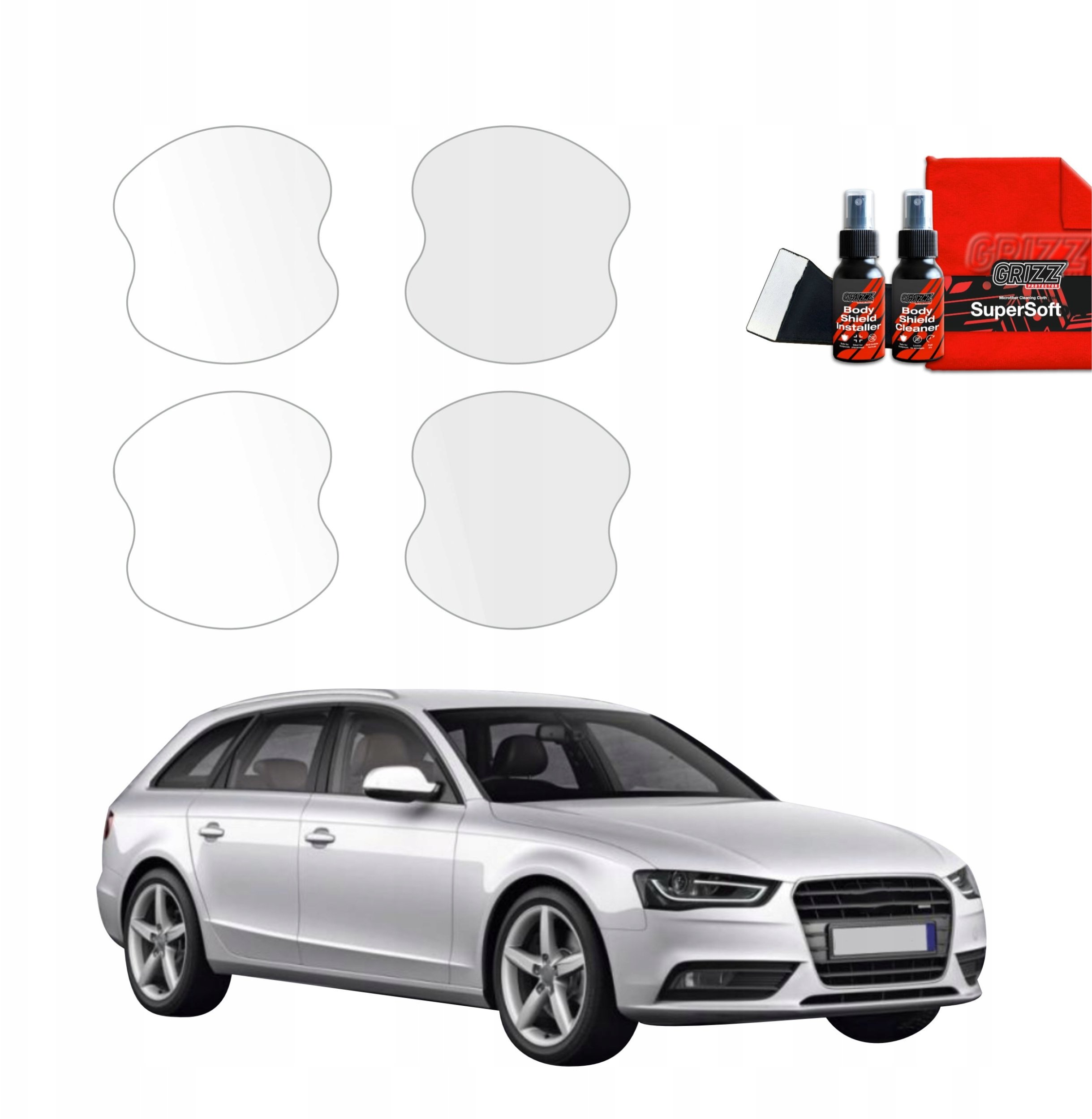GrizzGlass   pod klamki BodyShield do Audi